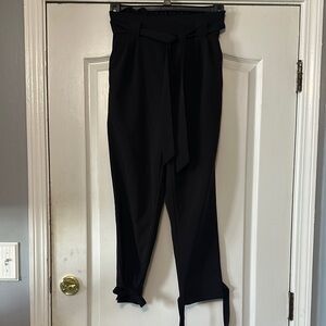 Grace Karin Black Cropped Ankle Pants